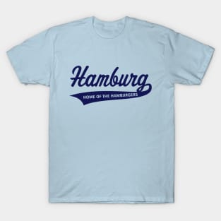 Hamburg – Home Of The Hamburgers (Hamburger / Navy) T-Shirt